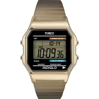 Timex Main Street Classic Digital Heren Horloge Goudkleurig T78677