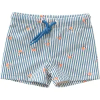 Fresk UV Zwembroek voor Jongens 86 - Sneldrogende Zwemkleding - UV-bescherming UPF 50 - Zwemshort Kinderen - Blauw - Stripes & Crabs