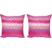 Abakuhaus Felroze decoratieve kussenhoez 2-pack, klassiek, eenvoudig, modern, 40x40 cm, fuchsia perzikroze