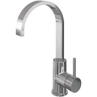 Brauer Chrome Carving Hoge Opbouw Wastafelmengkraan met Draaibare Platte Uitloop Model A Chroom