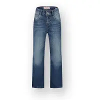 Vingino relaxed loose fit jeans medium blue denim Blauw Effen - maat 134