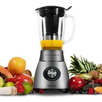 Cecotec Glas- Mixer Power Titanium - Kannen Kapazität von 1,8 Liter aus Glas Wärme resistent y 6 Klingen aus Titanium. (1800 W, Mechanisch)
