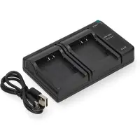 123accu Sony NP-BY1 USB-C double slot oplader (4.2V, 0.7A, huismerk)