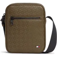 Tommy Hilfiger Embossed Flag Mini Crossover Willow Green Maat: OS | Tassen Outlet | Heren | Groen