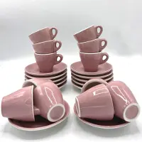 &Klevering Espressokopjes set van 12 stuks roze