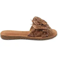 Lazamani Slippers Dames Bruin Suède Maat 37
