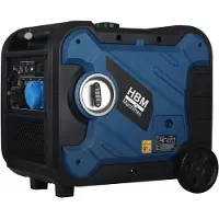 HBM inverter aggregaat, generator met 327 cc benzinemotor 230V 6500W
