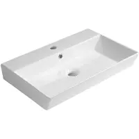 Hak Orion Keramische wastafel 59x38,6cm, wit