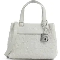 Armani Exchange Dames Tas met beige logoprint (OSFA), Wit, Casual, Klassiek, Polyester XW001576AF15774U6275