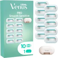 Gillette Pro Smooth Sensitive - 10 Scheermesjes Voor Gevoelige Huid + Scheermes etui
