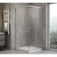 A&n&a aqualine Agga - Douchehoek 90x90 cm, chroom/helder glas HLF909Y