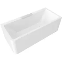 Hak Cascata R MONOLITH rechthoekig bad 180x80x60cm, RVS-cascade-uitloop