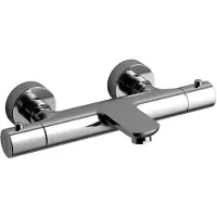 Sapho Kimura Wandmodel thermostatische badmengkraan, chroom
