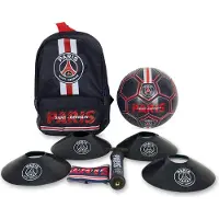 Paris Saint Germain PSG voetbal trainingsset met Bal + Rugtas + Pionnen + Ballenpomp + Captainband - Officieel PSG product