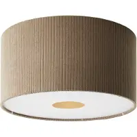 Brilliant Tony - Plafondlamp - E27 max 1x25W - Ribstof - Grijs - 45CM