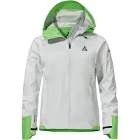 Schöffel Outdoorjas 'Tajiva WMN' grijs / neongroen