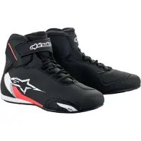 Alpinestars Sektor Motorschoenen Zwart Wit Rood Fluo Maat US 14