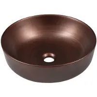 Sapho Priori Keramische waskom, Ø41,5cm, koper