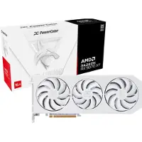 PowerColor Radeon RX 9070 XT OC Hellhound Spectral White - 16 GB GDDR6, 1x HDMI, 3x DP