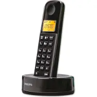 Philips Draadloze telefoon - D1651B/01 - DECT - Huistelefoon - Vaste Lijn - Nummerherkenning - Storingsvrij bereik - Zwart