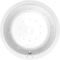 Polysan Oblo Whirlpoolbad, 165x48cm, Active Hydro-Air, chroom