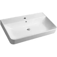 Sapho Gali Keramische wastafel 80x48cm, wit