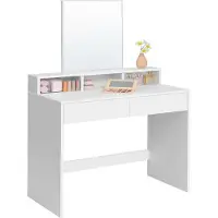 Vasagle Kaptafel met rechthoekige spiegel