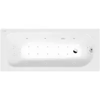 Polysan Laura Whirlpoolbad, 160x70x39cm, Highline Hydro-Air, chroom