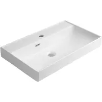 Hak Parla Keramische wastafel 65x38cm, wit