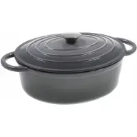 Loyalty SP ZOO Geëmailleerde Gietijzeren Braadpan 6,4 L – Diep Model met Deksel – Voor Inductie, Gas en Oven