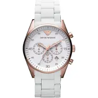 Emporio Armani AR5919 Horloge Sportivo voor heren Wit