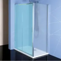 Hak Easy Zijpaneel 80cm, glas met Brick-patroon