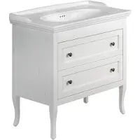 Sapho Retro Wastafelonderkast 83,5x80x43cm, oud wit