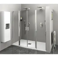 Polysan Zoom Douchedeur 180cm, helder glas