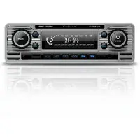 Ginza.se Autoradio met DAB+ en bluetooth - Retro look - Chrome (RMD120DAB-BT)