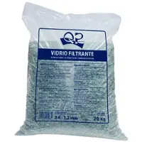 Productos Qp Filter Glass 20kg 0.6-1.2mm Transparant