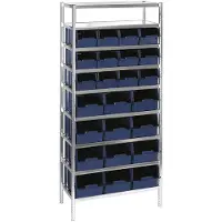 Raaco Shelving Mix C/40 - Opslagsysteem - 12x Magazijnbak 7-1600 12x Magazijnbak 9-2800