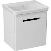 Sapho Ella Wastafelonderkast 37,5x43x34cm, 1 deur, links, wit