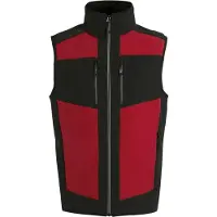 Regatta Heren E-Volve Colour Block Softshell Bodywarmer (Klassiek rood/zwart)