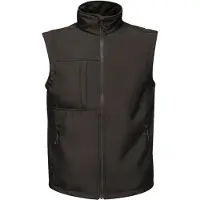 Regatta Heren Octagon 3 Layer Printable Softshell Bodywarmer (Zwart)