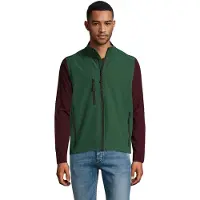 Sols Heren Rallye Softshell Mouwloos Gilet (Fles groen)