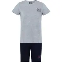 Cr7 - Cristiano Ronaldo Nachtkledij ' Boys BASIC Short ' grijs gemêleerd / zwart