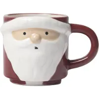 Pluto Design Santa mok Wit-rood
