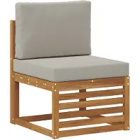 vidaXL Buiten bank set 11 st Naturel en lichtgrijs Polyester