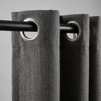 Fresh & Co Gordijnen met Linnen Look - Ringen - Antraciet 150 x 250