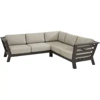 4 Seasons Outdoor Meteoro hoek loungeset 3-delig antraciet