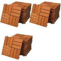 Deuba Houten Tegel Acacia Mozaïek 33 Set 30x30cm