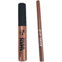 W7 cosmetica / Make up - lip potlood / lipgloss - Bruin
