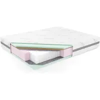 Ravio Pocketveringmatras PAROS, 180x200 cm, met kokoslaag, stevigheid H3/H4, 26 cm hoog
