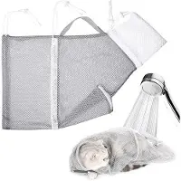 OEM Kattenverzorgingsset - Tegen bijten - Nagelknipper en tandenborstel - Badaccessoires voor honden en katten - Waszak (voor terughoudende dieren) - Tegen bijten - Tegen vlooien en teken - Opbergzak